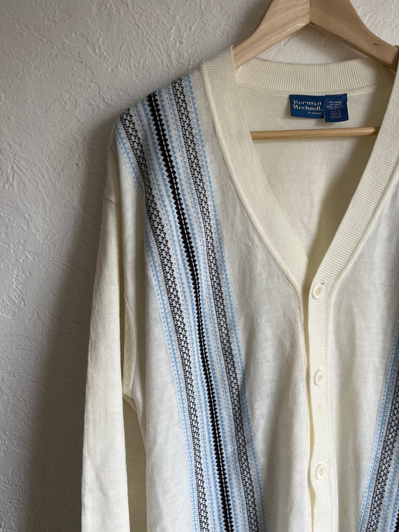 Vintage Norman Rockwell Haband cardigan Large