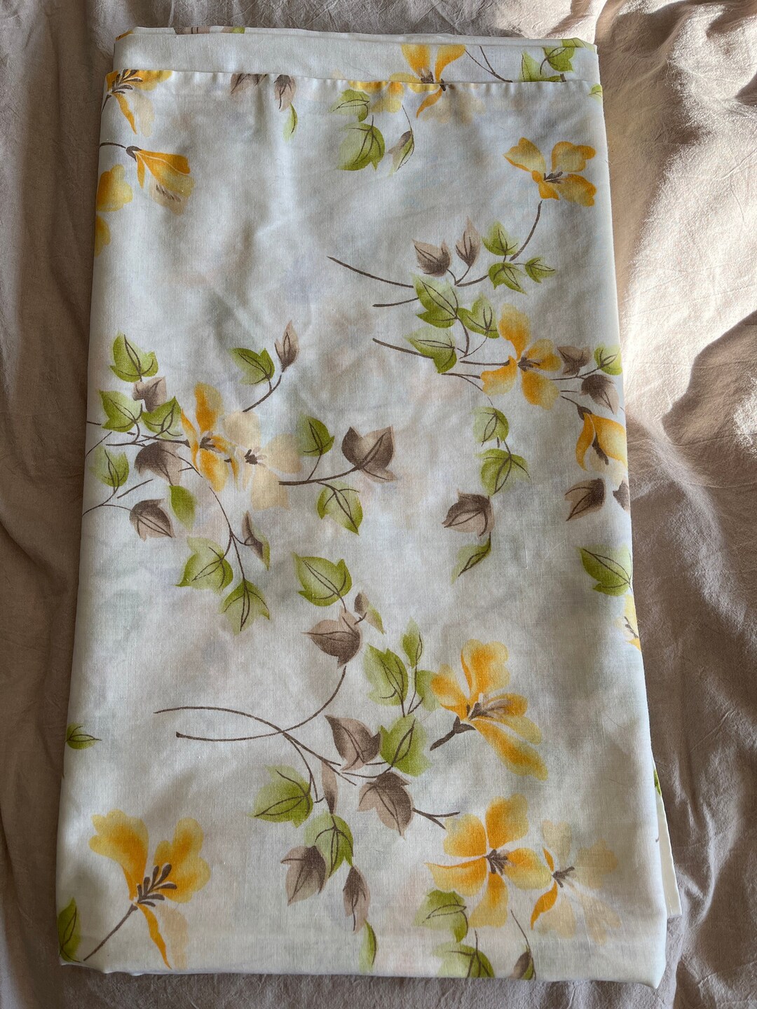 Vintage Sears Roebuck Muslin Flat Sheet Full Etsy