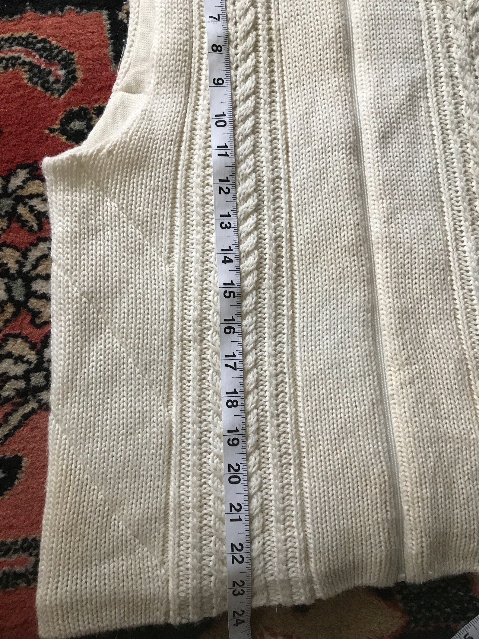 Jones Wear Sport Vintage Wool Blend Ivory Sweater Vest Zip Etsy