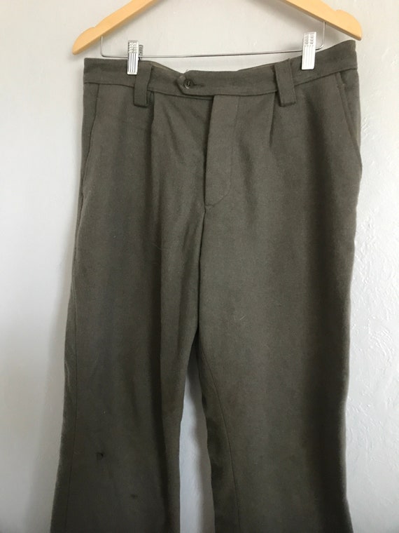 Vintage German boiled wool M48 pants Hunting Work… - image 1