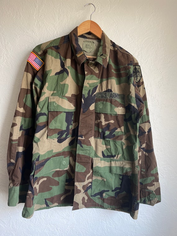 Vintage US Army camouflage field coat - image 2