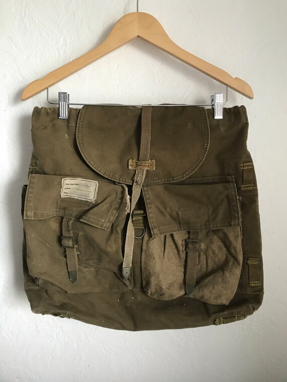 Reclaimed Vintage Style Military Fashion Pocketed Back Pack Satchel Fashion Chic Reclaimed Vintage Style Military Fashion Pocketed Back Pack Satchel Fashion Chic