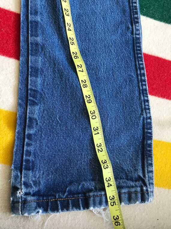 Vintage Wrangler denim jeans 34x35 actual size - image 6