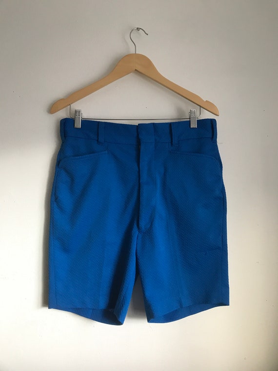 Vintage Edwards of California blue polyester shor… - image 1