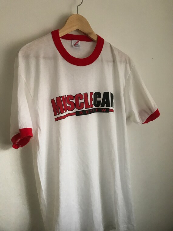 Vintage Muscle Car Review Jerzees ringer tee XL - Gem