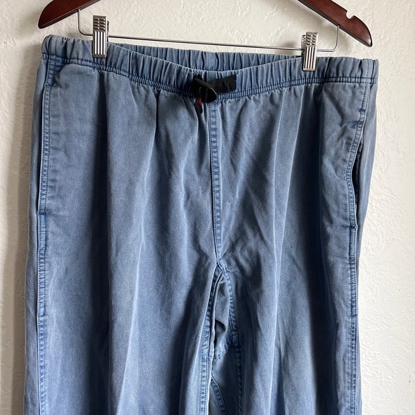 Vintage Gramicci blue loose outdoor adventure pants XL 39-41”