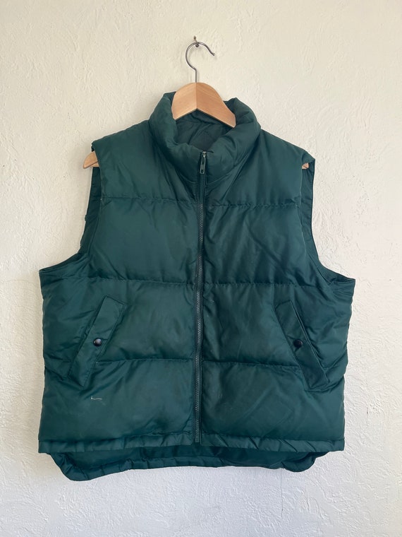 Vintage Pacific Crest down puffer Hunter Green vest XL - Gem