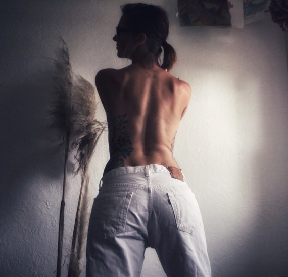 Vintage Levi’s 501 white USA made 32x30 actual