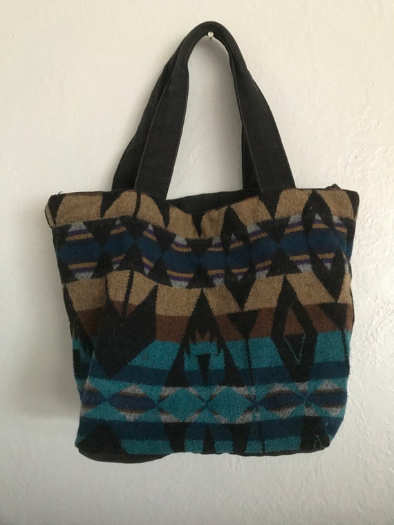 Vintage Pendleton wool purse zipper top