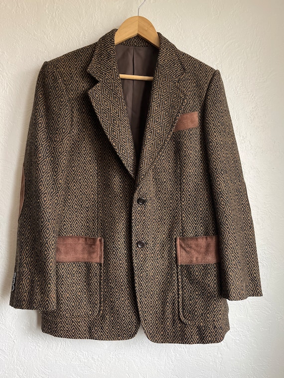 Blazer Femme En Laine 100% - Taille US 12 (environ FR 40) - Occasion Très Bon état - Sans Marque