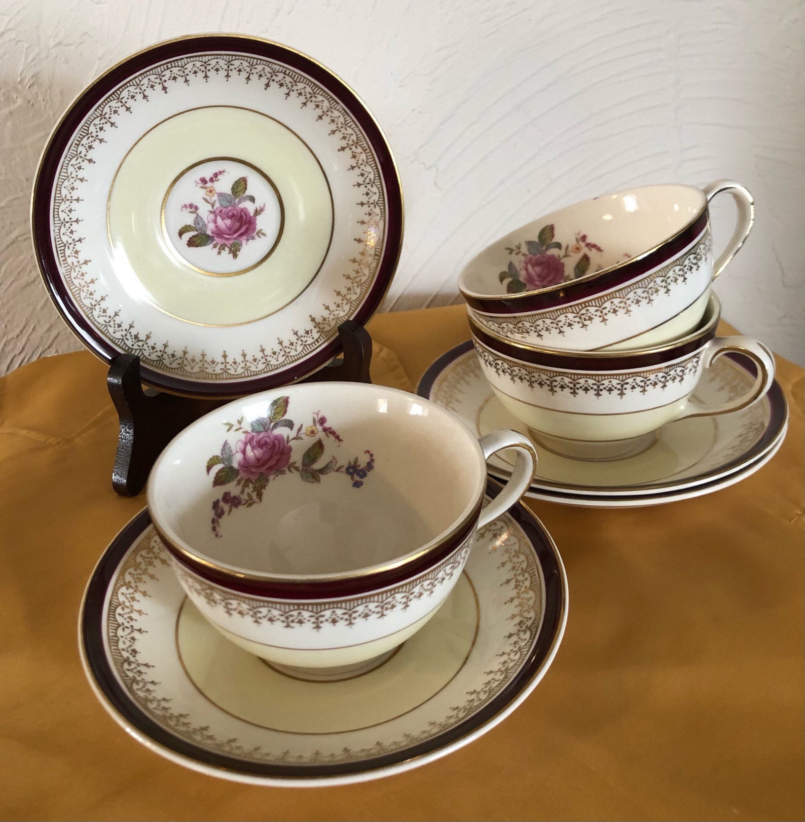 Johnson Bros. China Hanley England Pareek Form Pink Roses Etsy