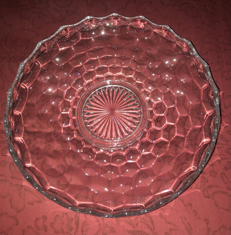 Fostoria American Pattern 2056 Large Rolled Edge Bowl With Etsy