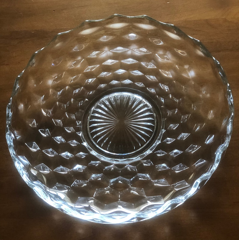 Fostoria American Pattern 2056 Large Rolled Edge Bowl With Etsy