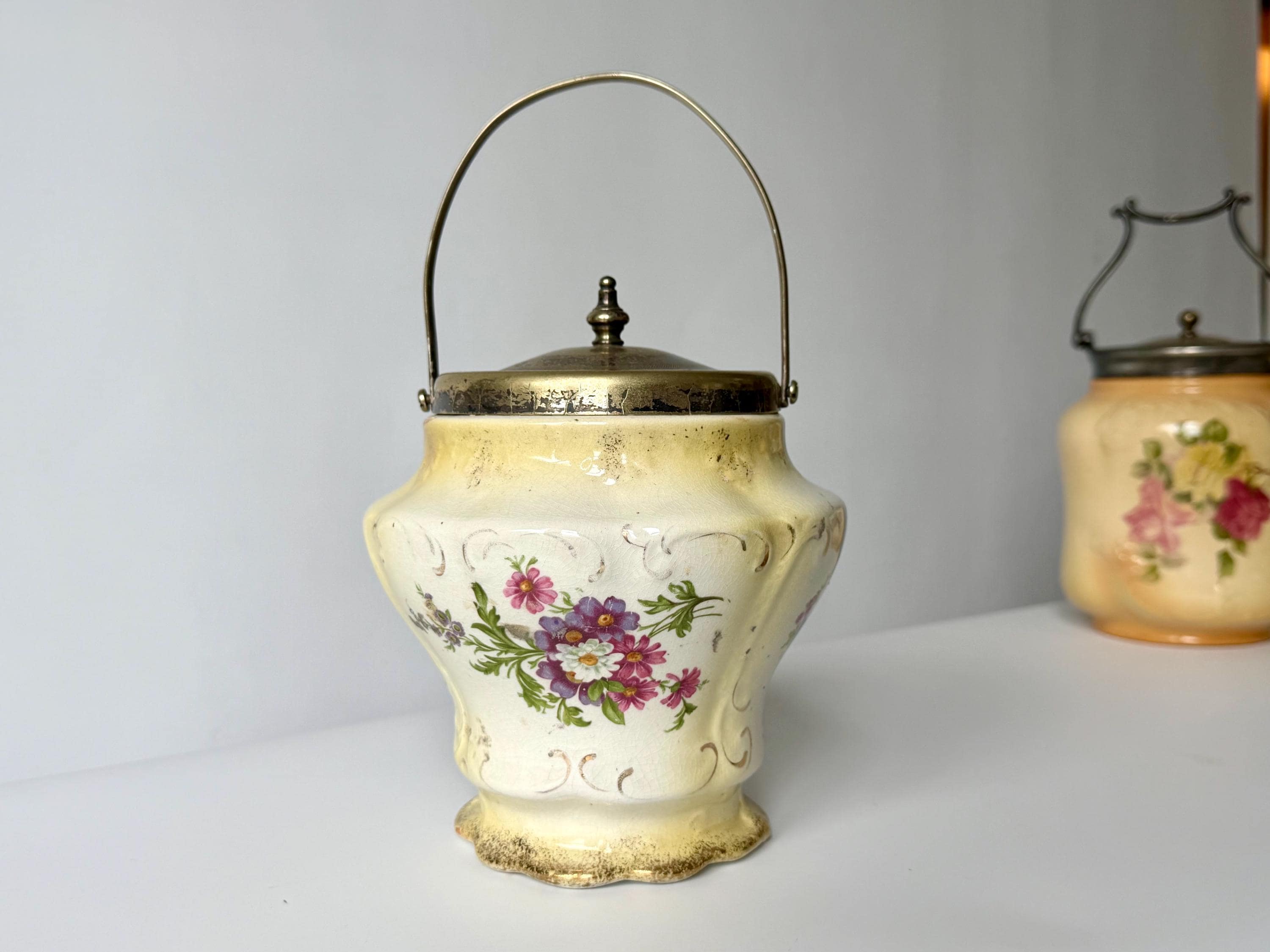 Antique Cookiejar - Etsy