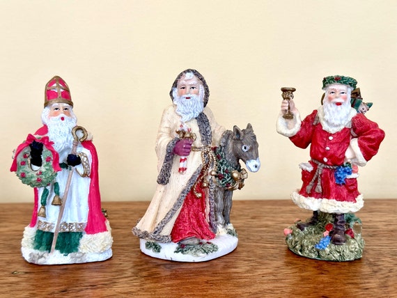 Vintage Santa Figurines International Santa Claus Collection St
