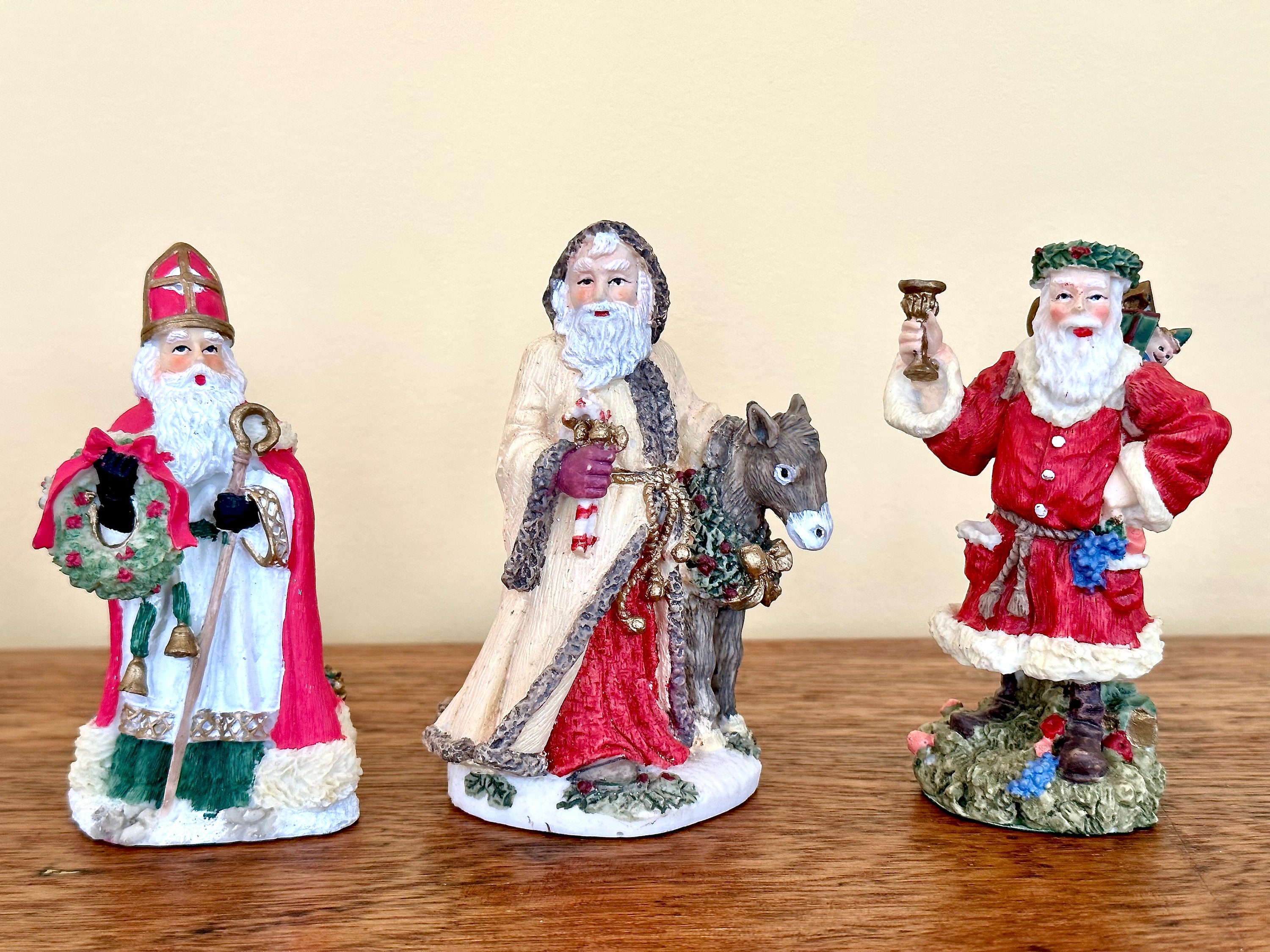 Vintage Santa Figurines International Santa Claus Collection St