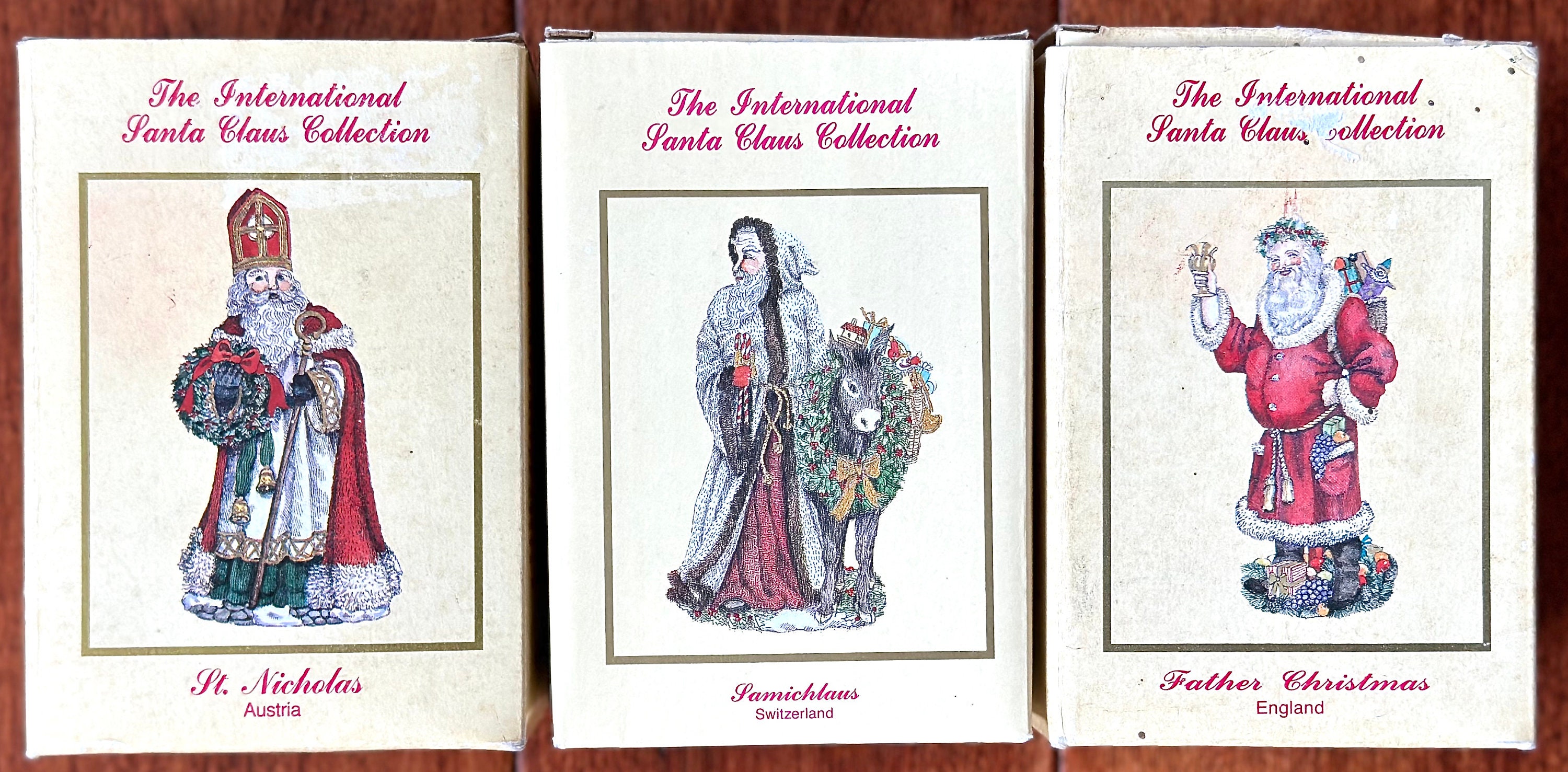 Vintage Santa Figurines International Santa Claus Collection St