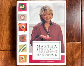 Vintage Martha Stewart's Hors D'Oeuvres Handbook Martha Stewart Cookbook Vintage Appetizer Recipes Cookbook Vintage Collectible Cookbook