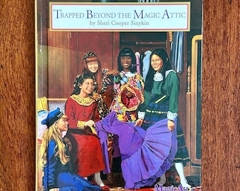 Vintage Trapped Beyond The Magic Attic Hardcover Book By Sheri Cooper Sinykin 1997 First Edition Magic Attic Club Book Series For Girls