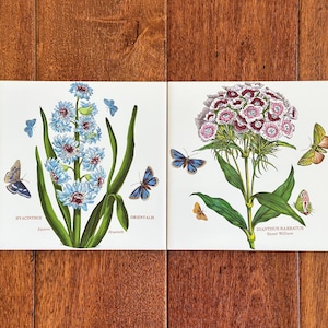 英国 H&R Johnson タイル23枚 希少 花柄 H and R Johnson Tile - Etsy