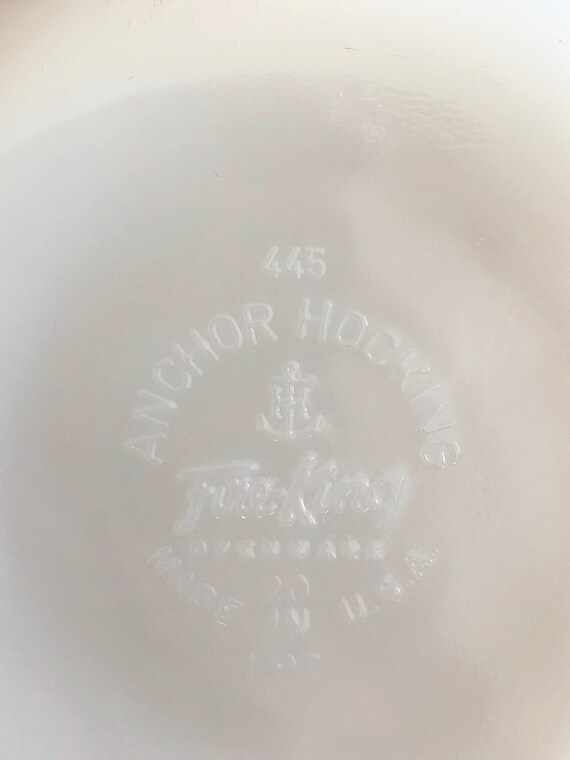 Vintage Anchor Hocking Fire-king Hand Painted Gay Fad Fruits