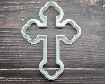Christian Cross Cookie Cutter - Jesus Cookie Cutter - Christianity Cookie Cutter - Cross Shape Fondant Cutter