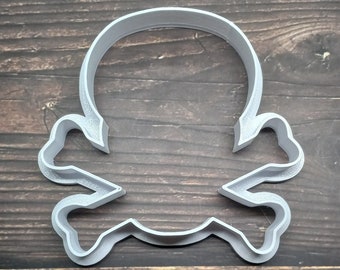 Skull and Crossbones Cookie Cutter - Skull Shape Fondant Cutter