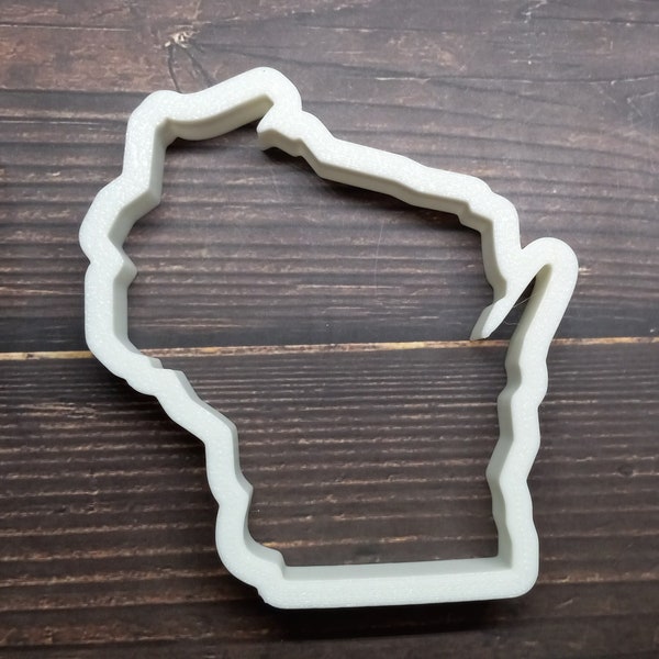 Wisconsin Cookie Cutter - Wisconsin Shape Cookie - Wisconsin Fondant Cutter