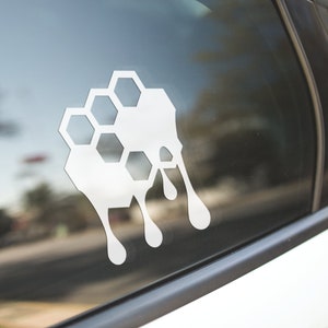 Honeycomb Sticker Decal / Beekeeper Beekeeping / Laptop Sticker Decal / Car Sticker Decal / Bottle Sticker Decal