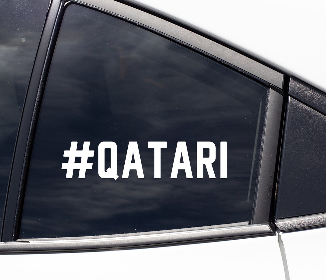 Qatar Qatari Decal Sticker / Car Laptop Tumbler Window Decal Sticker