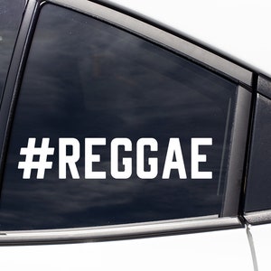 Reggae Music Sticker Decal / Car Decal / Laptop Decal / Tumbler Decal / Car Sticker / Laptop Sticker / Tumbler Sticker / Gift