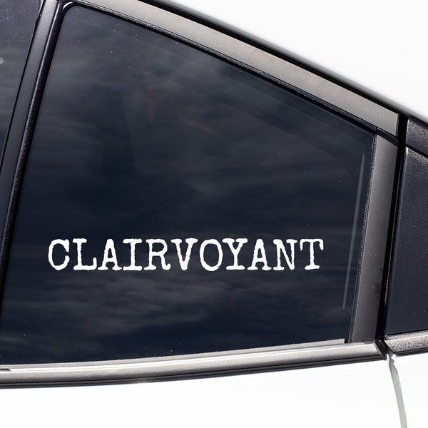 Clairvoyant Psychic Decal Sticker / Car Decal / Laptop Decal / Tumbler Decal / Car Sticker / Laptop Sticker / Tumbler Sticker / Gift