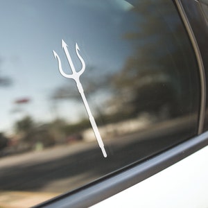 Trident Sticker / Trident Decal / Greek Mythology / Greek Zeus / Greek Trident / Zeus Trident / Mythology Sticker / Mythology Decal