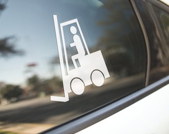 FORKLIFT LIFT SILHOUETTE FORKLIFTS GRAPHIC DECAL STICKER ART CAR WALL DECOR FORKLIFT LIFT SILHOUETTE FORKLIFTS GRAPHIC DECAL STICKER ART CAR WALL DECOR