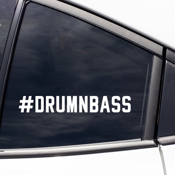 Drum And Bass Music Decal Sticker / Drum N Bass / Car Decal / Laptop Decal / Tumbler Decal / Car Sticker / Laptop Sticker / EDM / Gift