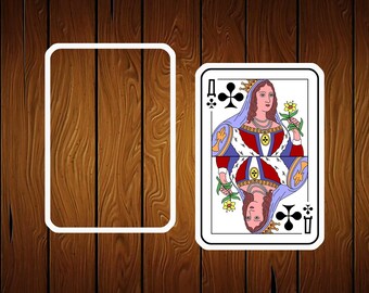 Playing Cards Cookie Cutter - Casino Cookie Cutter - Poker Cookie Cutter - Solitaire Cookie Cutter - Blackjack Cookie Cutter