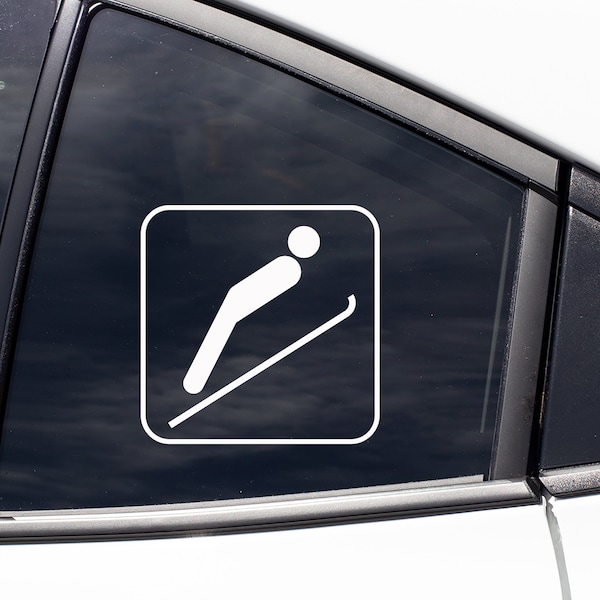 Ski Jump Jumper Jumping Decal Sticker / Car Decal / Laptop Decal / Tumbler Decal / Car Sticker / Laptop Sticker / Tumbler Sticker / Gift