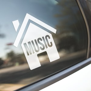 House Music Decal / EDM Decal / House Music Sticker / EDM Decal / Car Decal / Laptop Decal / Car Sticker / Laptop Sticker / Rave / Gift