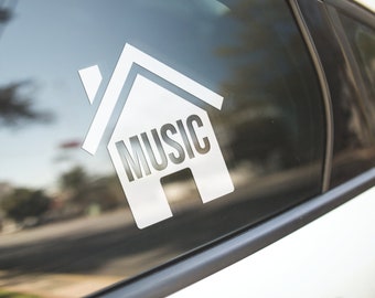 House Music Decal / EDM Decal / House Music Sticker / EDM Decal / Car Decal / Laptop Decal / Car Sticker / Laptop Sticker / Rave / Gift