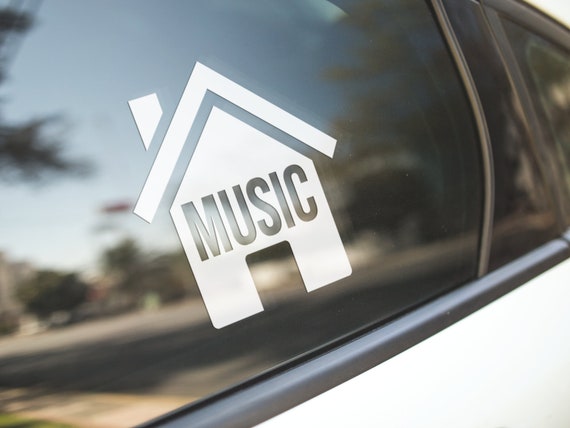 House Music Decal / EDM Decal / House Music Sticker / EDM Decal / Car Decal / Laptop Decal / Car Sticker / Laptop Sticker / Rave / Gift