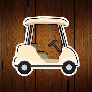 Golf Cart Cookie Cutter - Golf Cookie Cutter - Golfer Gift - Golfing Gift - Craft Cutter - Fondant Cutter