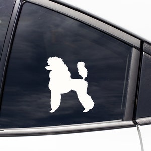 Standard Poodle Decal Sticker / Car Laptop Tumbler Window Decal Sticker Gift / Poodle Owner / Show Poodle / Poodle Lover