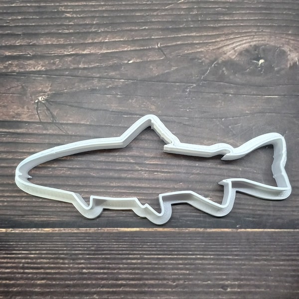 Salmon Cookie Cutter - Trout Cookie Cutter - Fish Shaped Cookie Cutter - Fisher Gift - Fondant Cutter