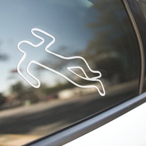 Crime Scene Murder Mystery Horror TV Show Movie / Criminal Justice Detective Police / Vinyl Sticker Decal Bumper Laptop Car Window Art Gift