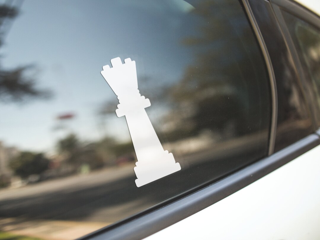 Chess Car Sticker Queen Chess Piece / Chess Decal / Chess Sticker / Chess Gift / Car ...