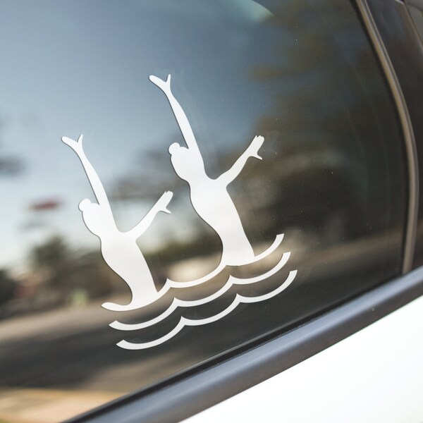 Swimmer Decal Etsy