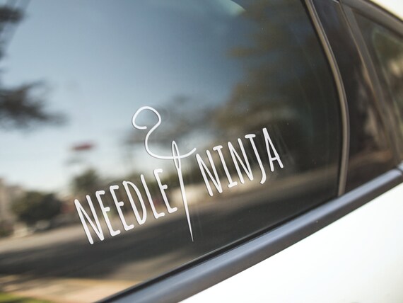 Vinyl Sticker: Needle Ninja Vinyl Sticker: Needle Ninja