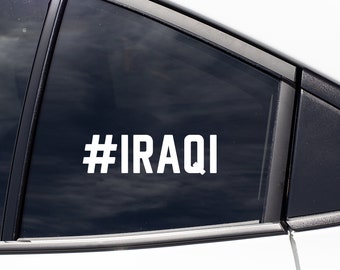 Iraq Iraqi Decal Sticker / Car Laptop Tumbler Window Decal Sticker Gift