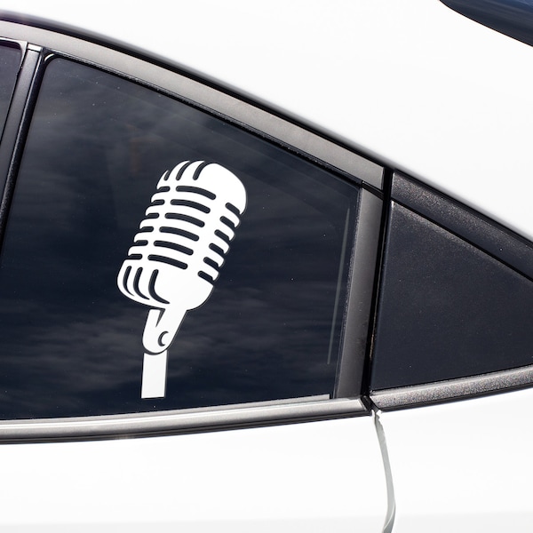 Microphone Decal - Etsy