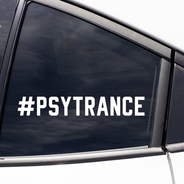 Psytrance Trance Music Decal Sticker / Car Decal / Laptop Decal / Tumbler Decal / Car Sticker / Laptop Sticker / Tumbler Sticker / Gift